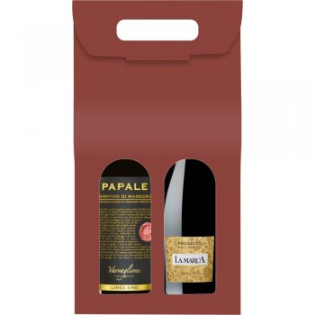 Cutie cadou vin 2 sticle - Bordeaux - set 30 bucăţi