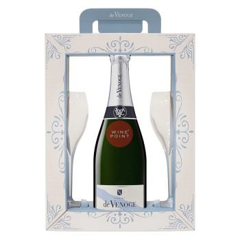 Set Cordon Bleu Brut + 2 Pahare - 750 mL