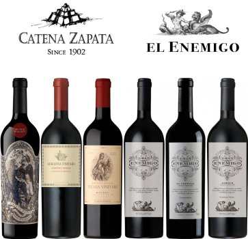 Pachet Catena Zapata & El Enemigo - Icons of Mendoza - 6 sticle x 750 mL