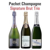 Pachet Champagne - Signature Brut Trio - 3 sticle x 750 mL