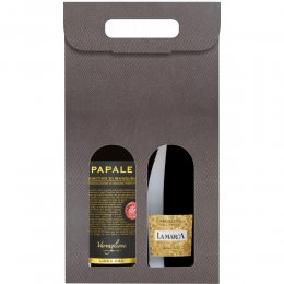 Cutie cadou vin 2 sticle - Skin Coffe - set 30 bucăţi